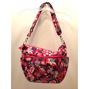 VERA BRADLEY GO AHEAD CONVERTIBLE CROSSBODY BAG "BLOOM BERRY"